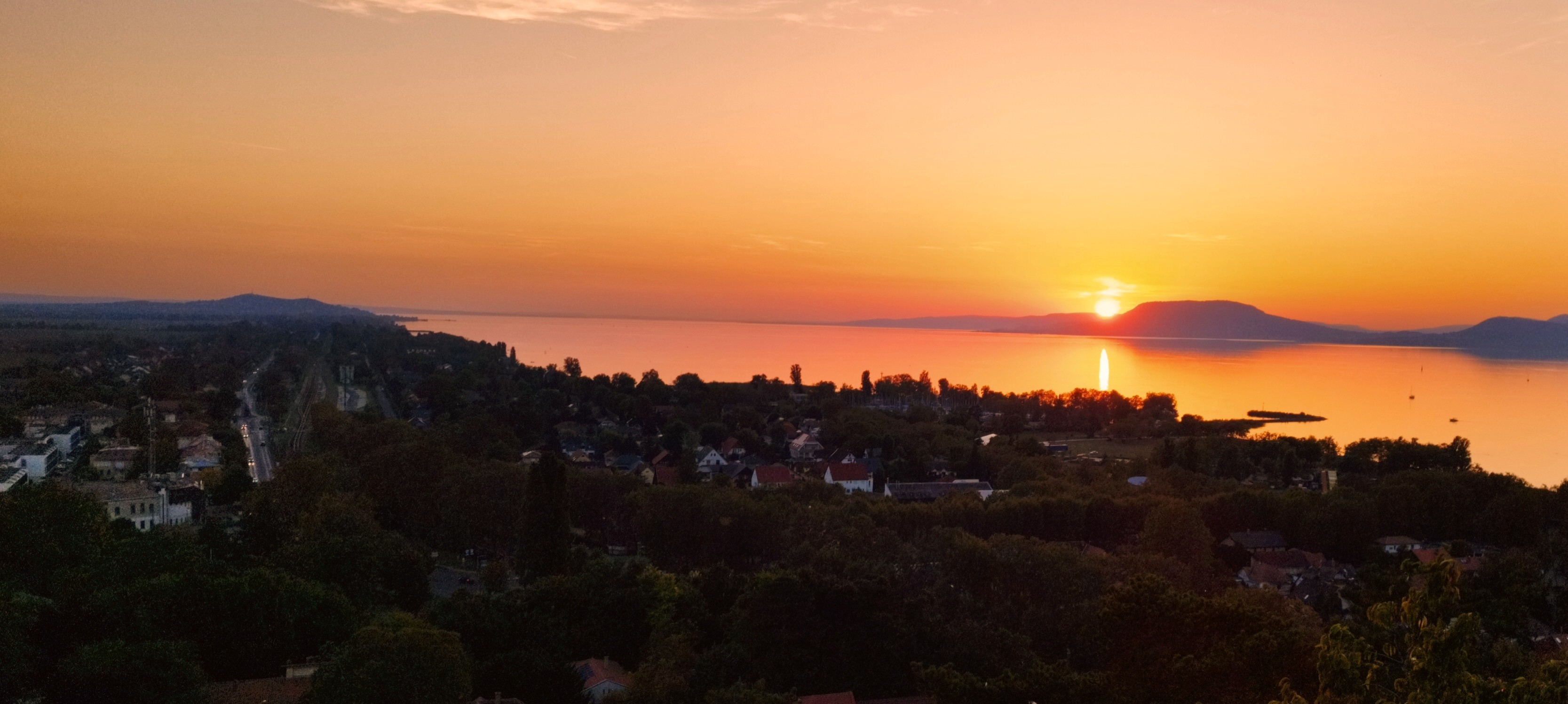 Sunset over Lake Balaton